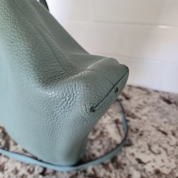 COACH F28035 PEBBLED LEATHER FILE CROSSBODY IN LIGHT SADDLE - Picture 4 of 13